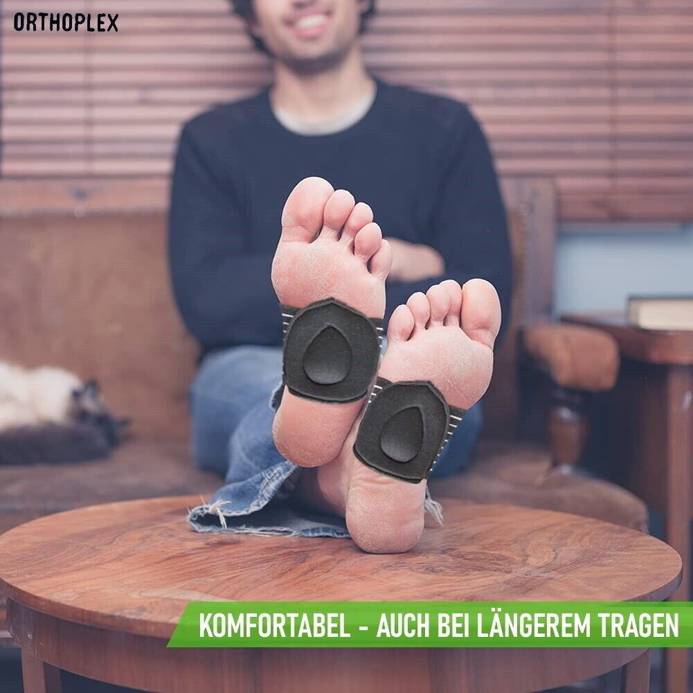 ORTHOPLEX Fußgewölbebandage Fußgewölbestütze Kompression Plattfuß Schuheinlage