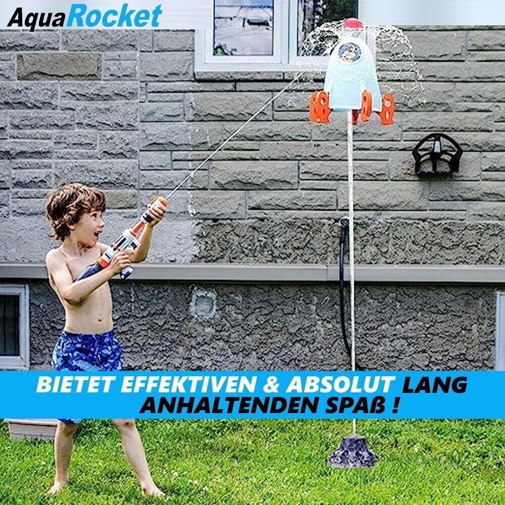AQUAROCKET Wasserspielzeug Rakete Wassersprinkler Sommer Spielzeug Wasserspiel