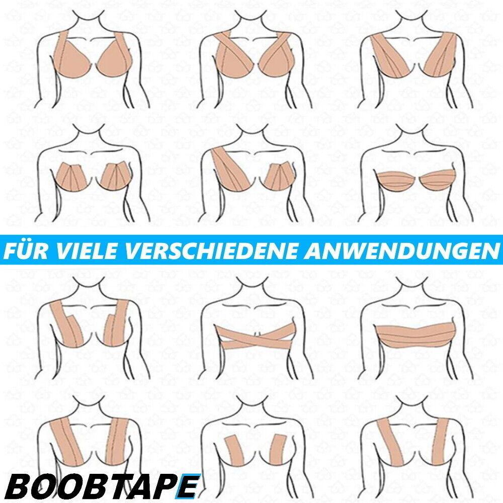 BOOBTAPE Brust Push Up BH Klebeband Brustlifting Brustband Lifting Klebe BH 5m