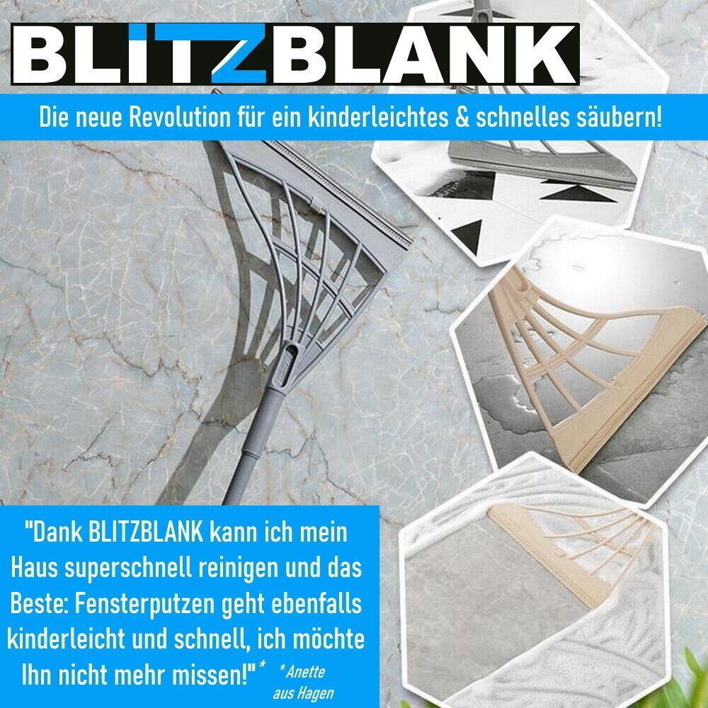 BLITZBLANK Magischer Zauberbesen Silikon Kehrbesen Wischmopp Bodenwischer Putzer
