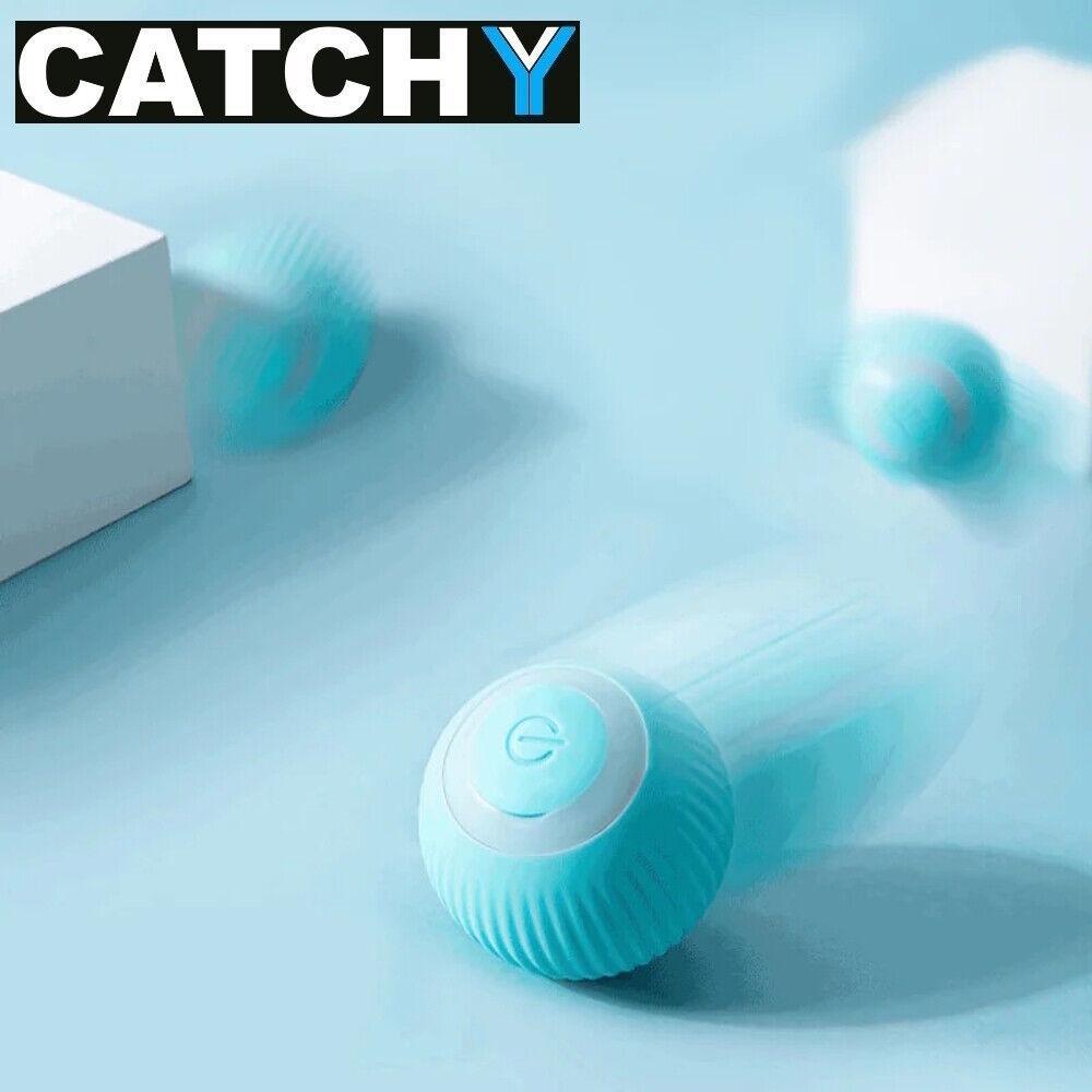 CATCHY Elektrisches Katzenspielzeug Interaktiver automatisch rollender Spielball
