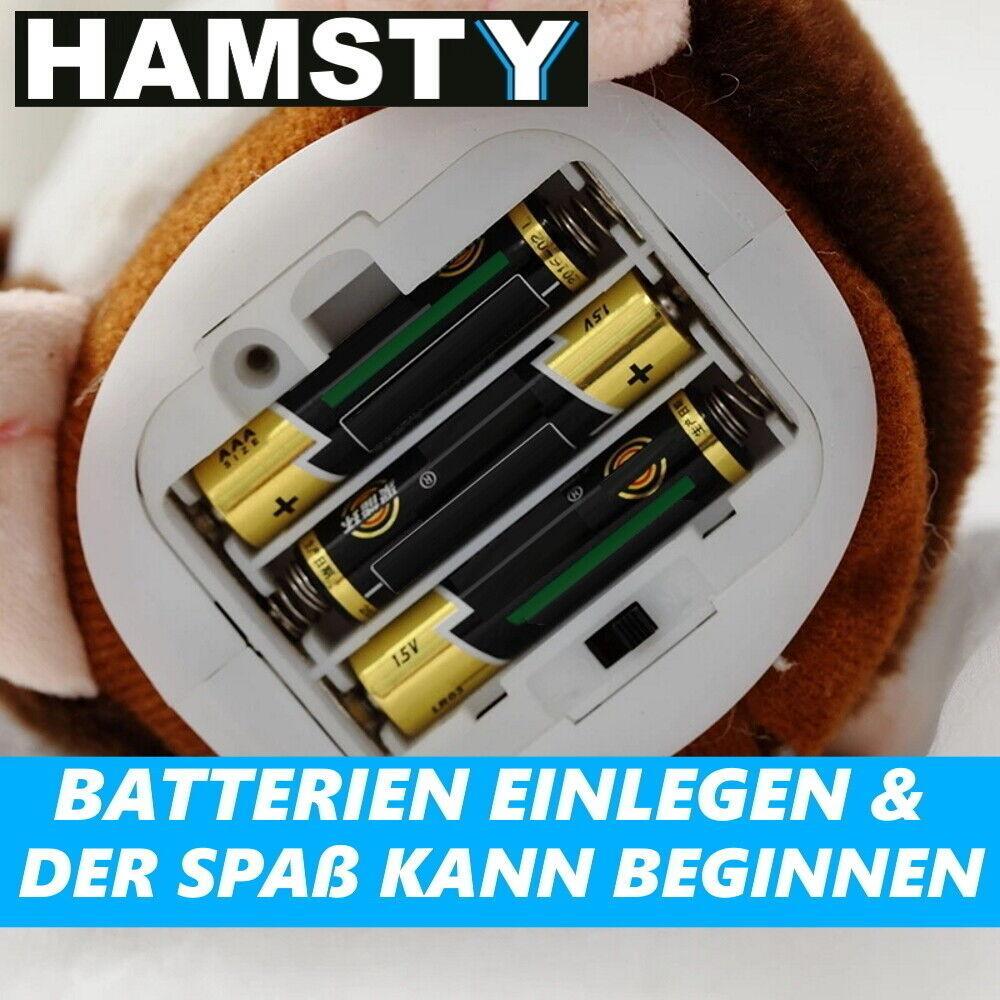 HAMSTY Sprechender Hamster Kuscheltier Plüschtier Stofftier Kinder Spielzeug
