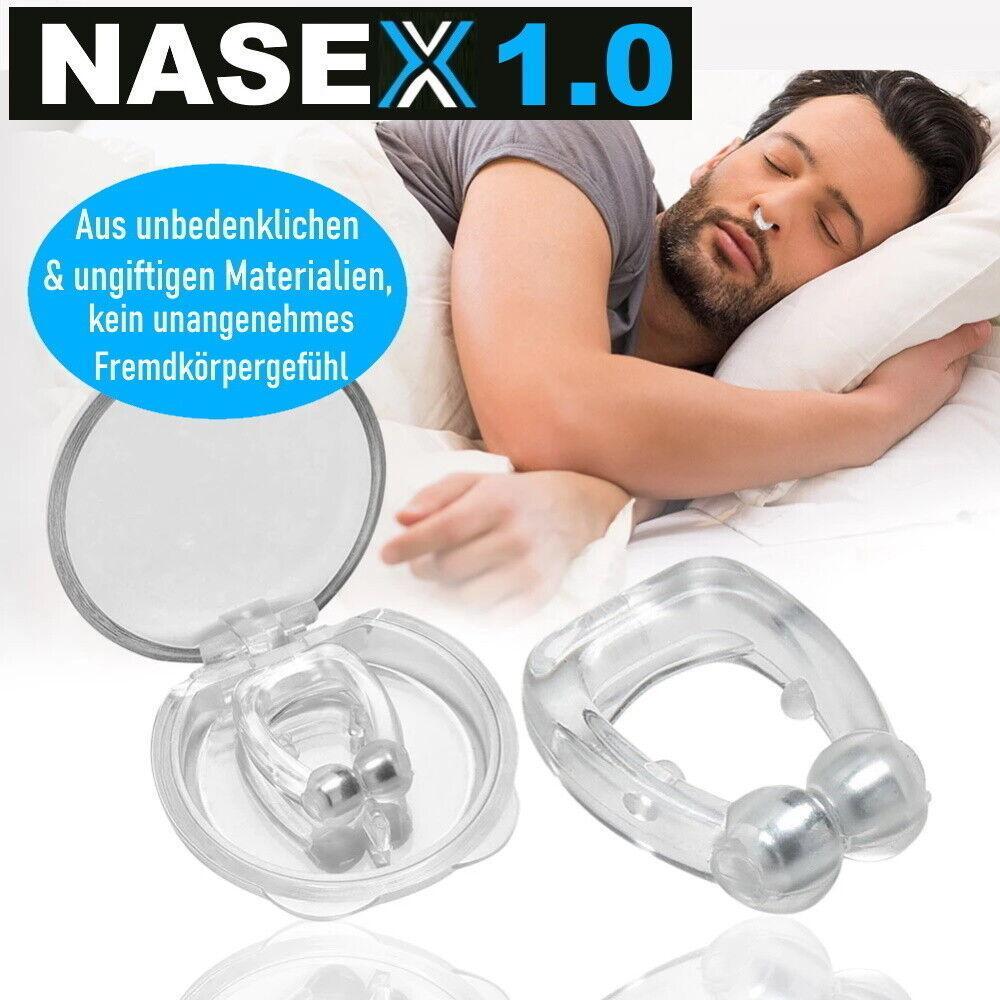 NASEX DAS ORIGINAL Nasenklammern magnetisch Schnarchen Sport Nasenclips Version1