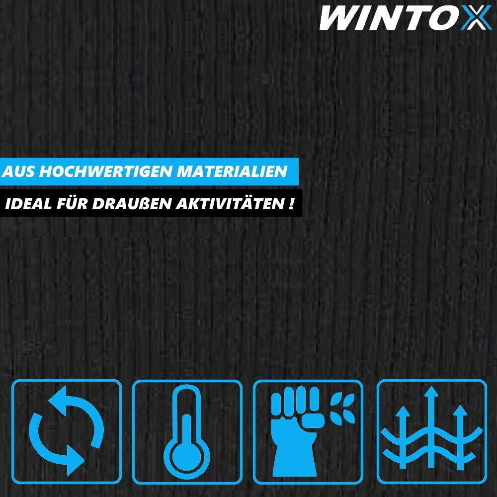 WINTOX Winterset Wintermütze Schlauchschal Handschuhe Damen Herren schwarz 3in1