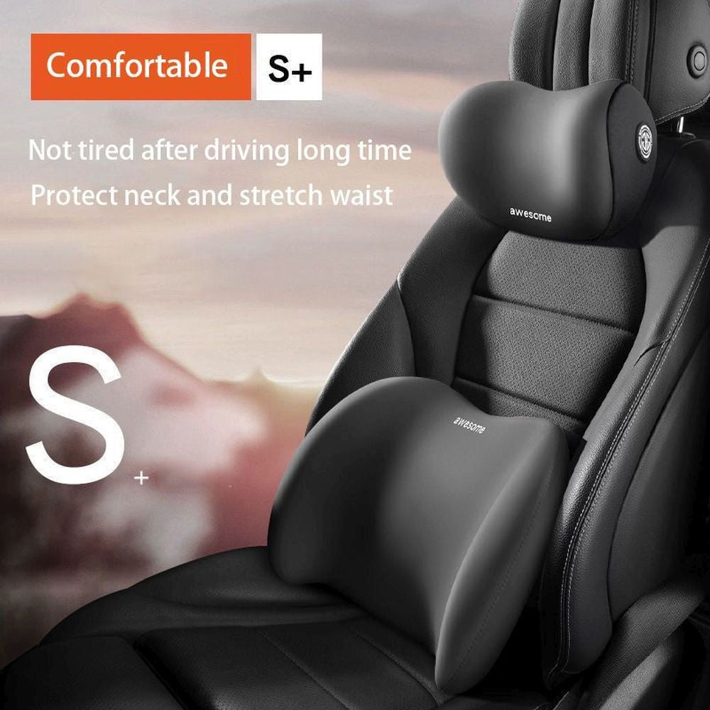 Nackenkissen Memory Foam Auto Kopfstütze Lendenkissen Rückenstütze DE.