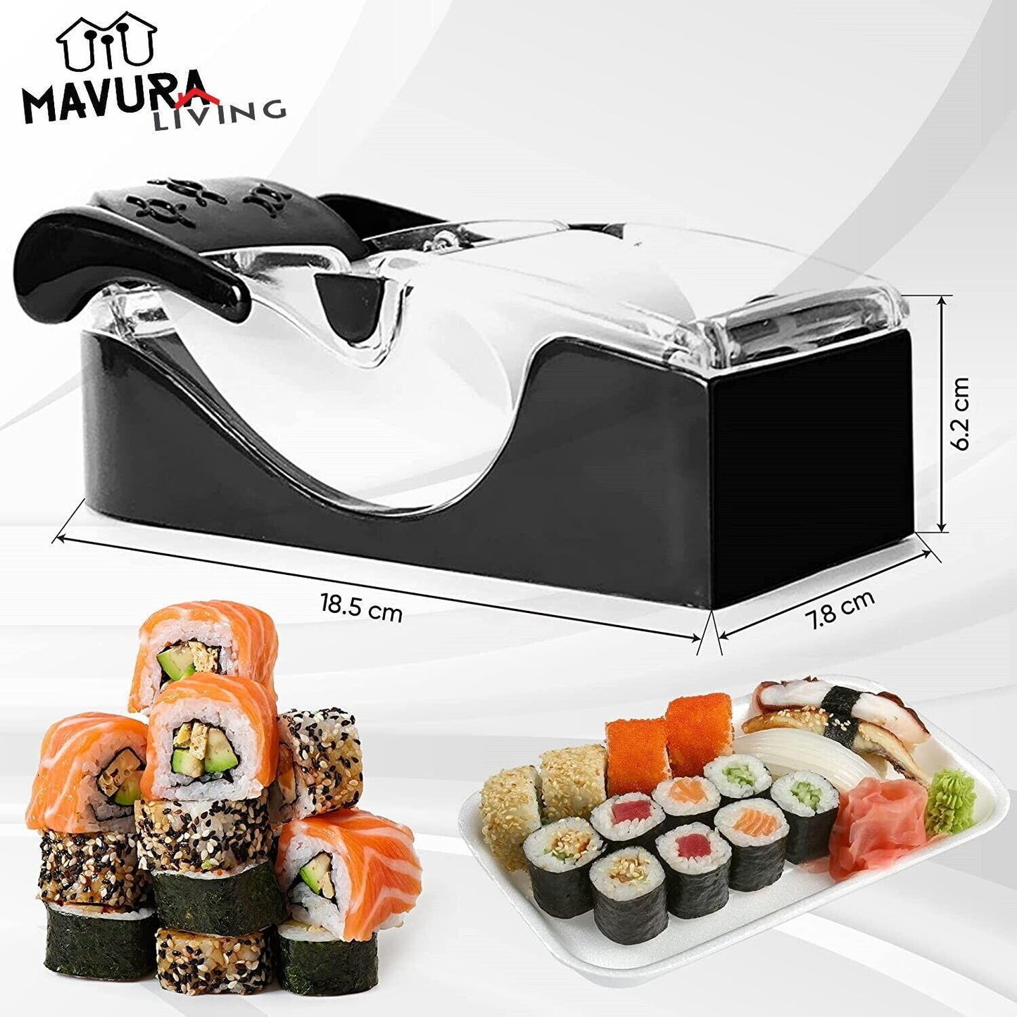 MAVURA SushiRoll™ Der Sushi Roller rollt Ihr Sushi mit Leichtigkeit! Sushi Maker