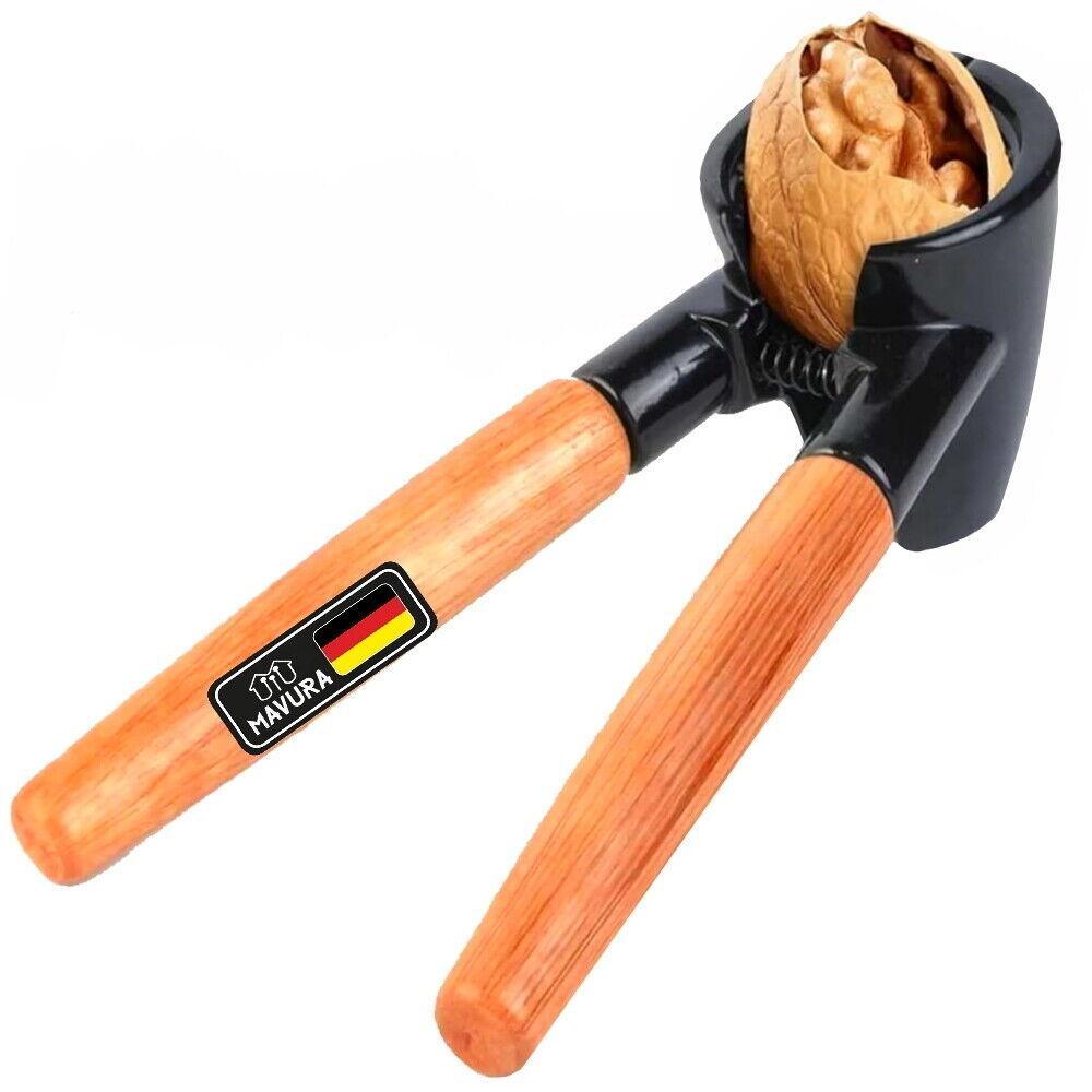 NUSSOX Nussknacker Nussbrecher Nussöffner Nusszange Walnüsse Haselnuss Holzgriff