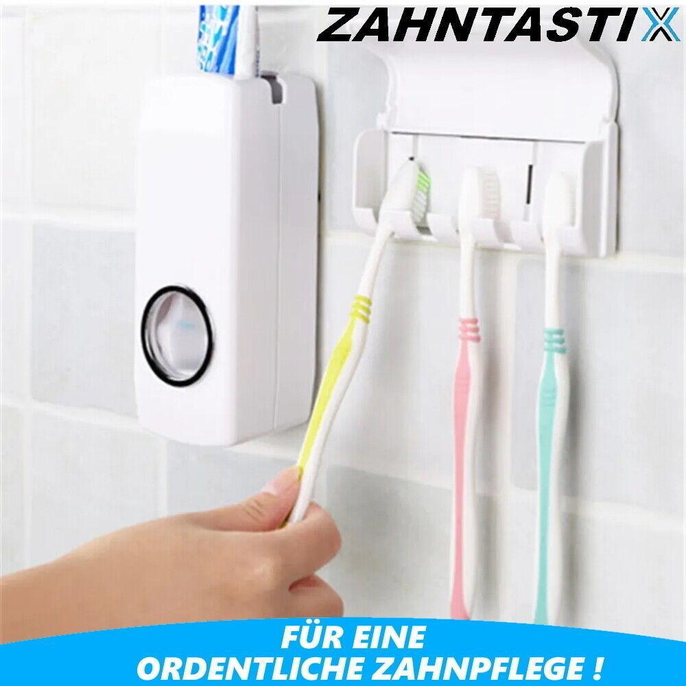 ZAHNTASTIX Zahnpastaspender Automatischer Zahnpasta Spender Zahnbürstenhalter