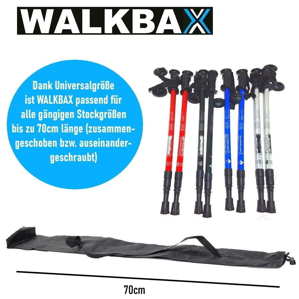 WALKBAX Faltbare Stocktasche Wanderstöcke Nordic Walking Stöcke Tasche Beutel