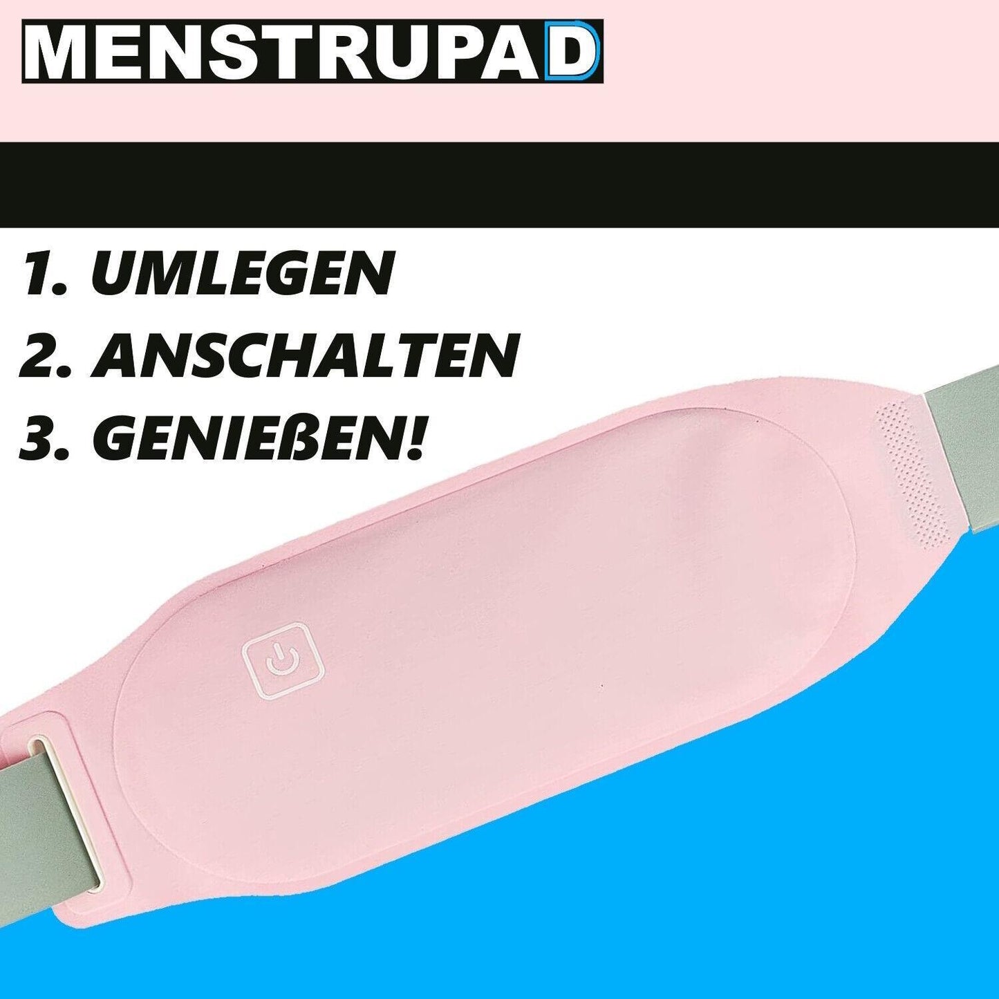 MENSTRUPAD Menstruationspad Heizkissen USB Wärmekissen Wärmepad Wärmegürtel
