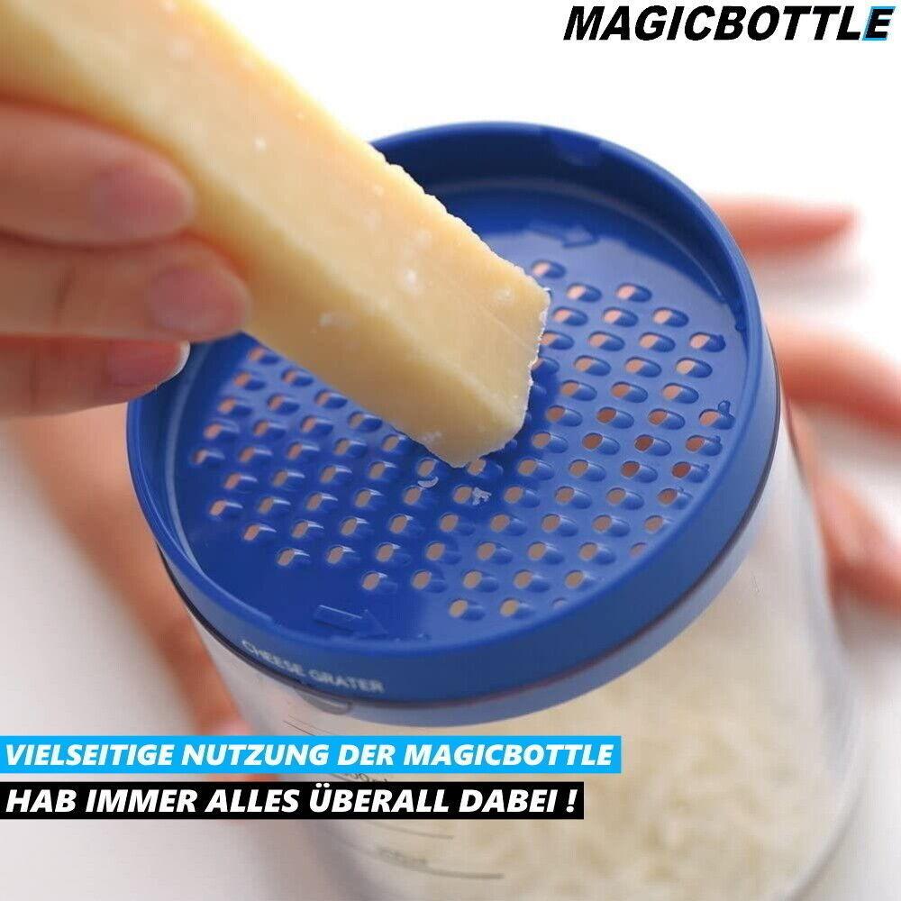 MAGICBOTTLE Küchentool Reibe Trichter Presse Messbecher Entsafter Öffner 8in1