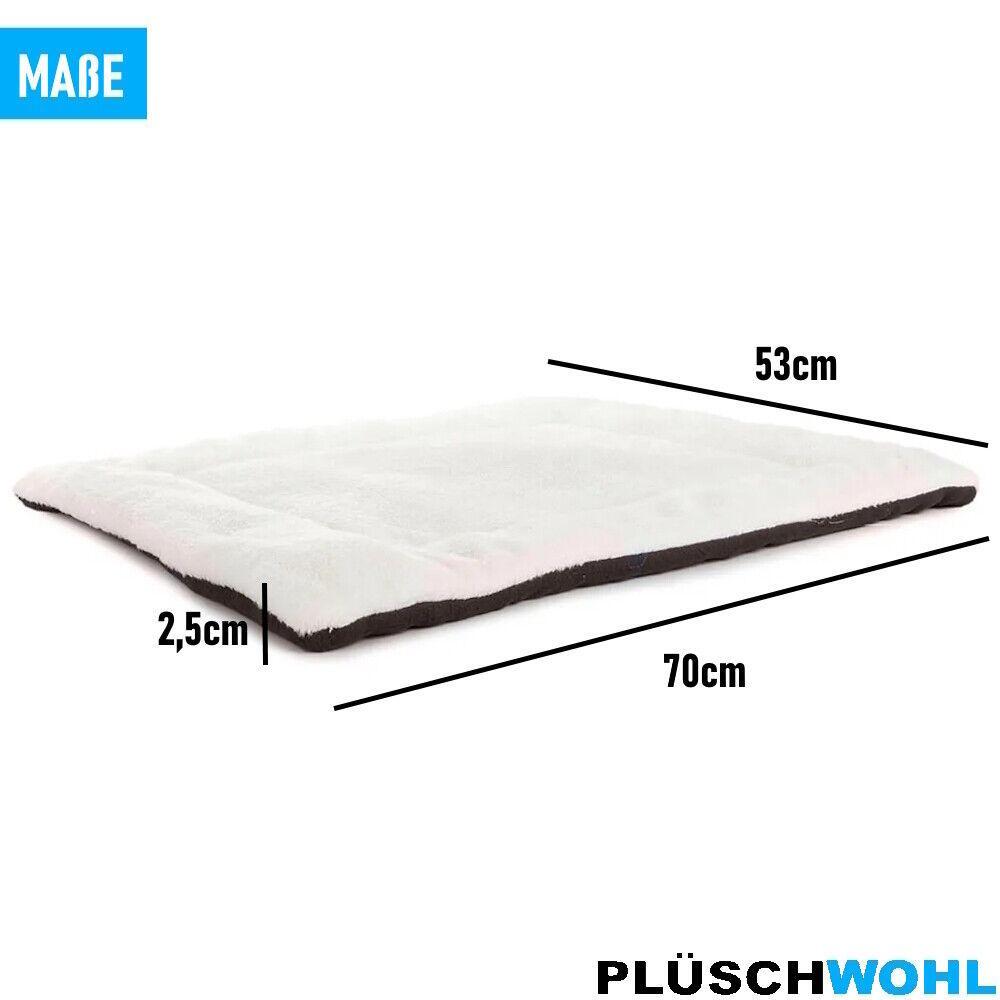 PLÜSCHWOHL Hundebett Hundekissen Plüschmatte Haustierbett Hundesofa Katzenbett