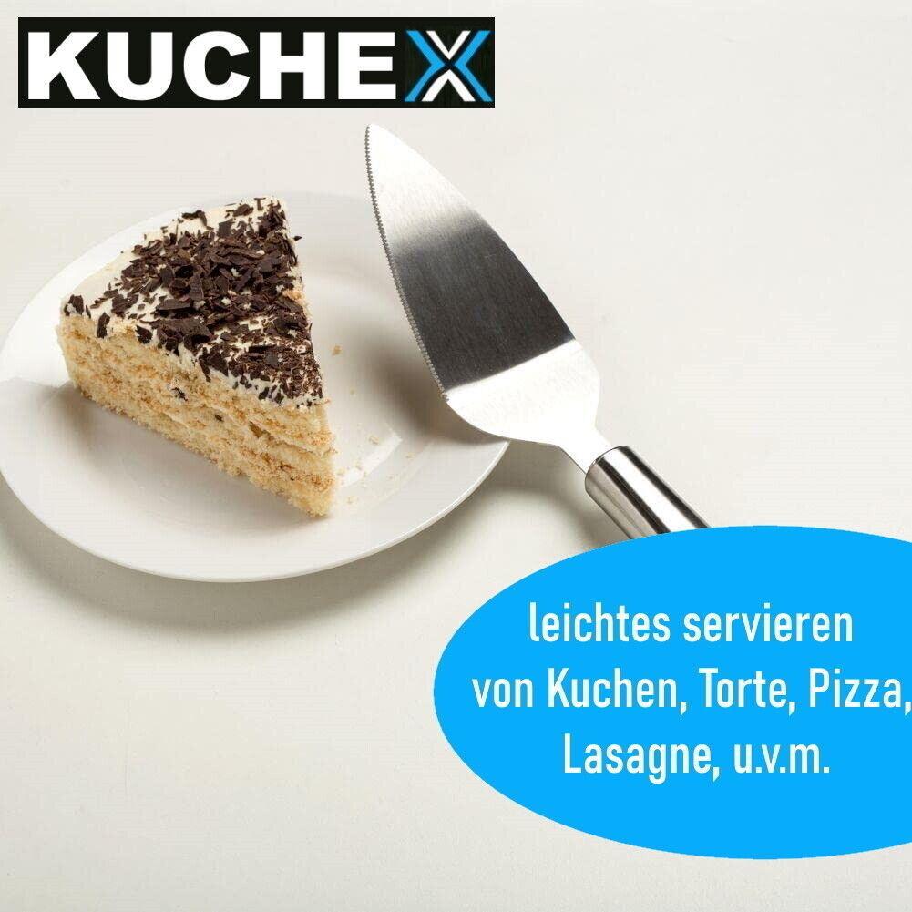 KUCHEX Kuchenheber Edelstahl Tortenmesser Kuchenmesser Tortenheber Pizzaheber