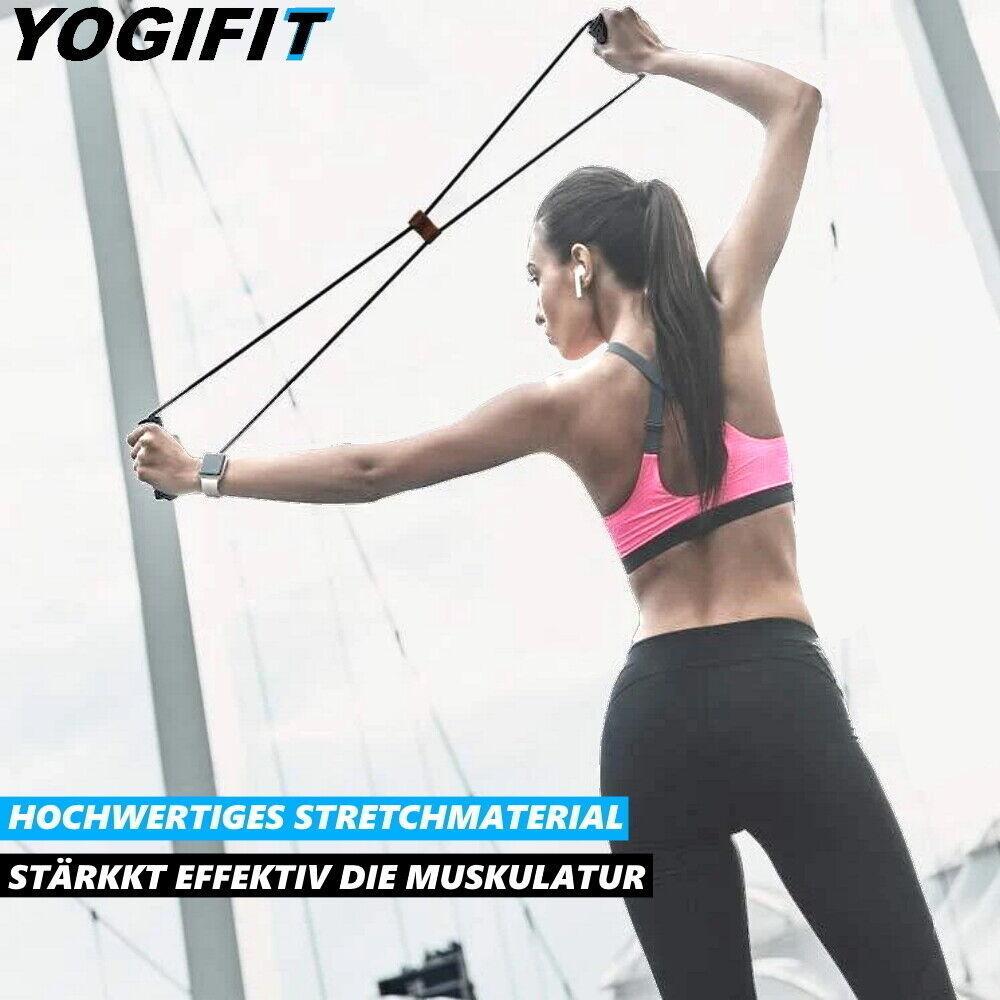 YOGIFIT Trainingsband Fitnessband Yoga Widerstand Expander Gymnastikband