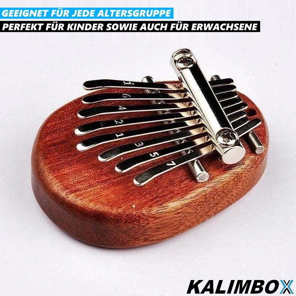 KALIMBOX Mini Daumenklavier Kalimba Musikinstrument Piano Mahagoni Echtholz