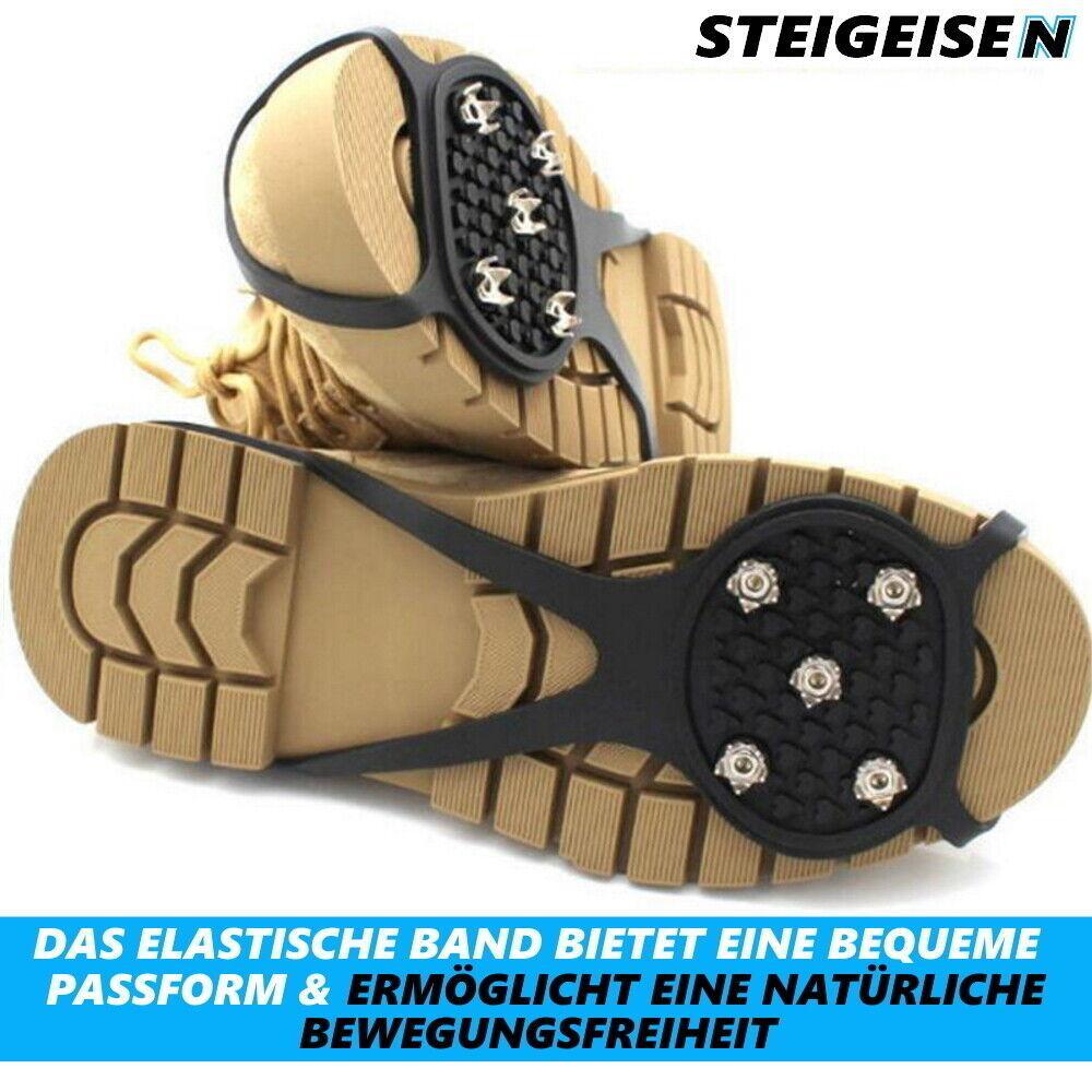 STEIGEISEN Anti-Rutsch Schuh Spikes Eiskrallen Schuhkrallen Gleitschutz 1paar