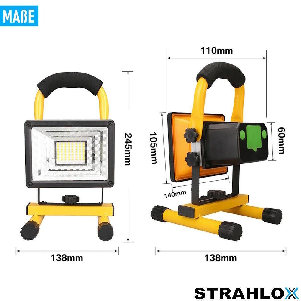 STRAHLOX LED Arbeitsscheinwerfer Flutlicht Arbeitsleuchte Baustrahler Strahler