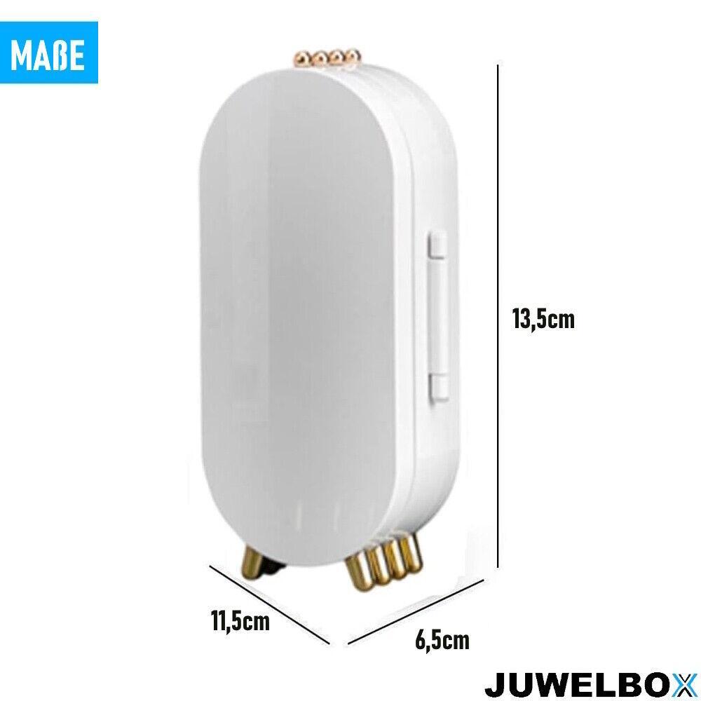 JUWELBOX Schmuckständer Schmuckkasten faltbar Organizer Ohrringe Ringe Ketten