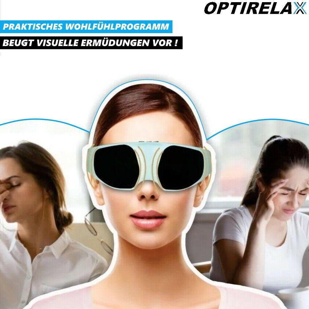 OPTIRELAX Augenmassagegerät elektrische 3D Augenmaske Augen Massage Vibration