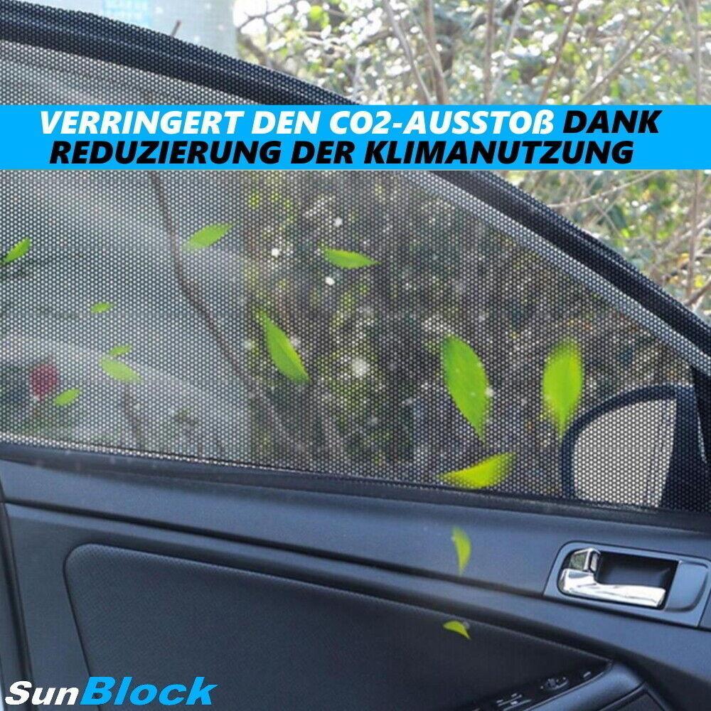 SunBlock Sonnenschutz Auto Sonnenblende Seitenscheiben UV Schutz Universal 2er