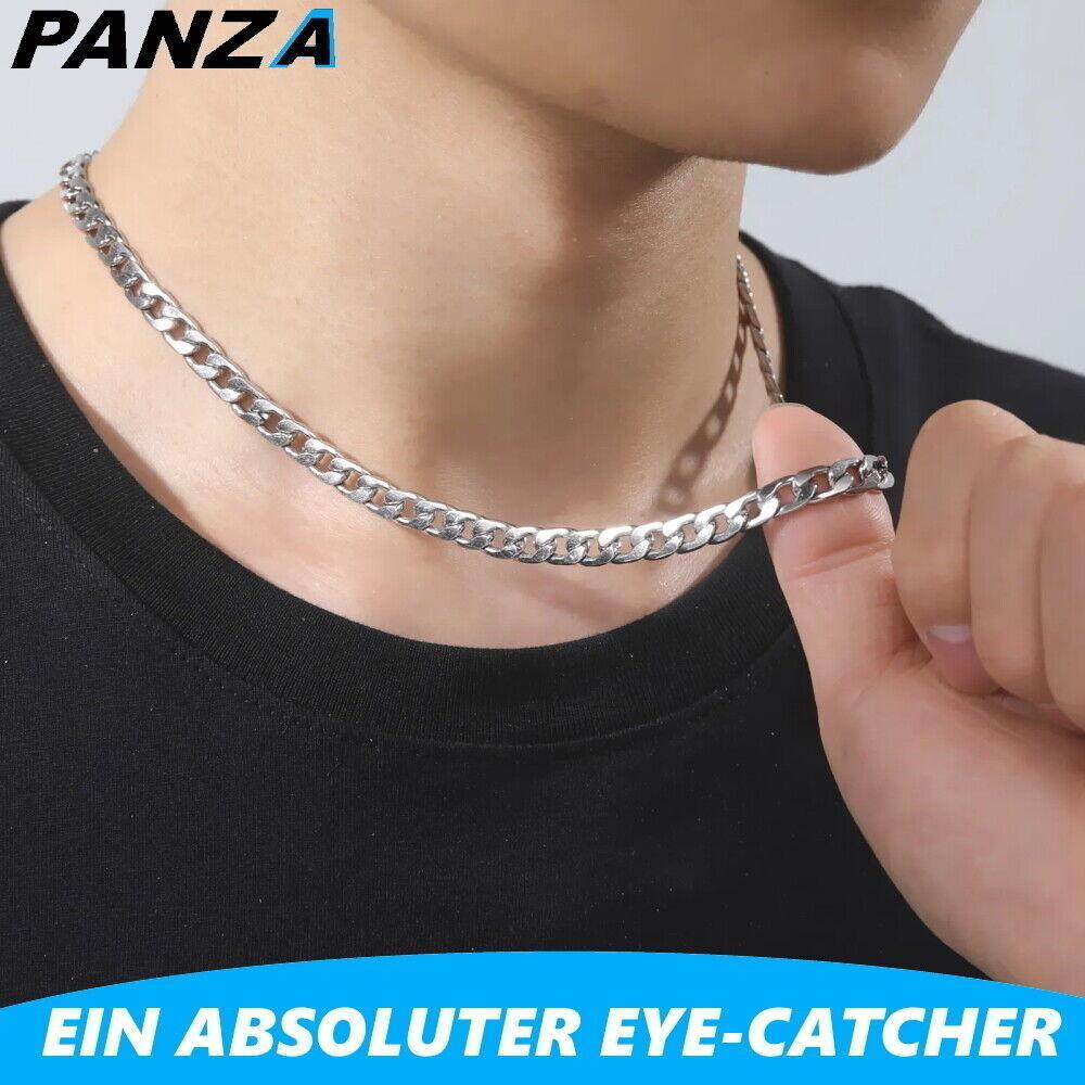PANZA Panzerhalskette Halskette Edelstahl Panzerkette Königskette Herren & Damen