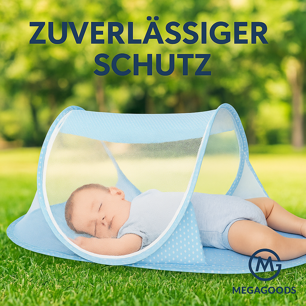 Faltbares Reisebett Baby mit Moskitonetz 0-3 Jahre tragbar DE.