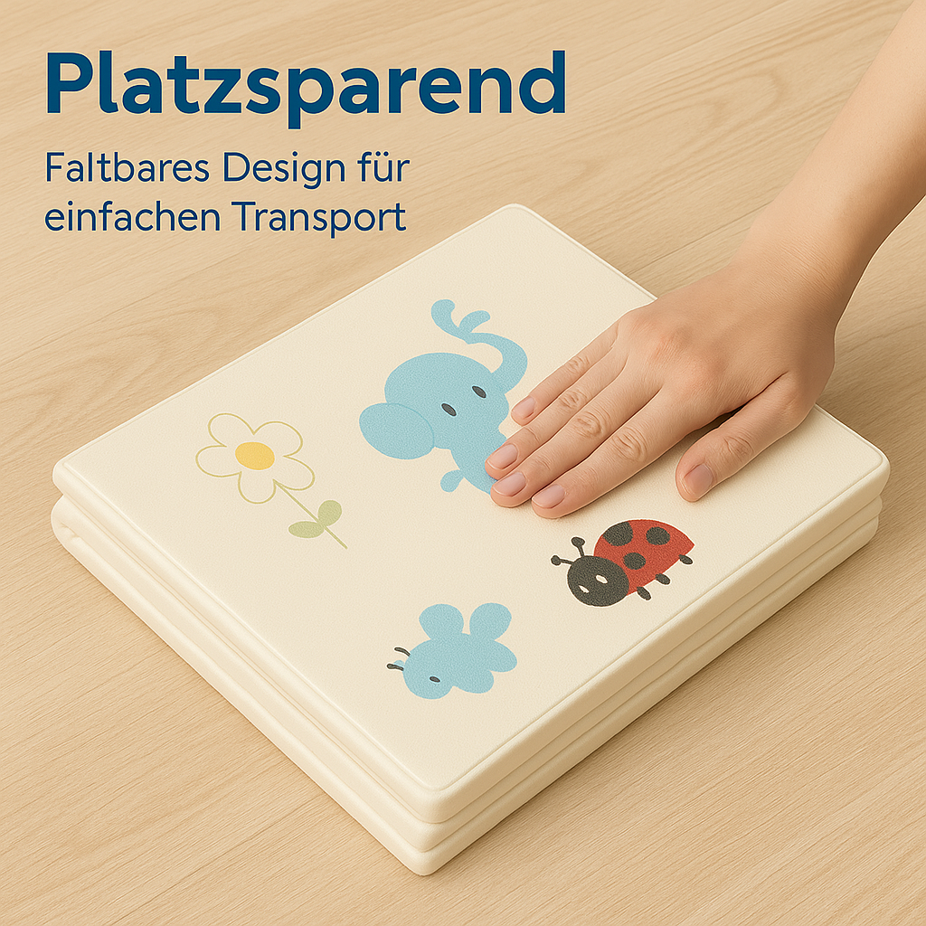 Faltbare wasserdichte Baby Spielmatte 177x63 cm Reise & Zuhause DE.