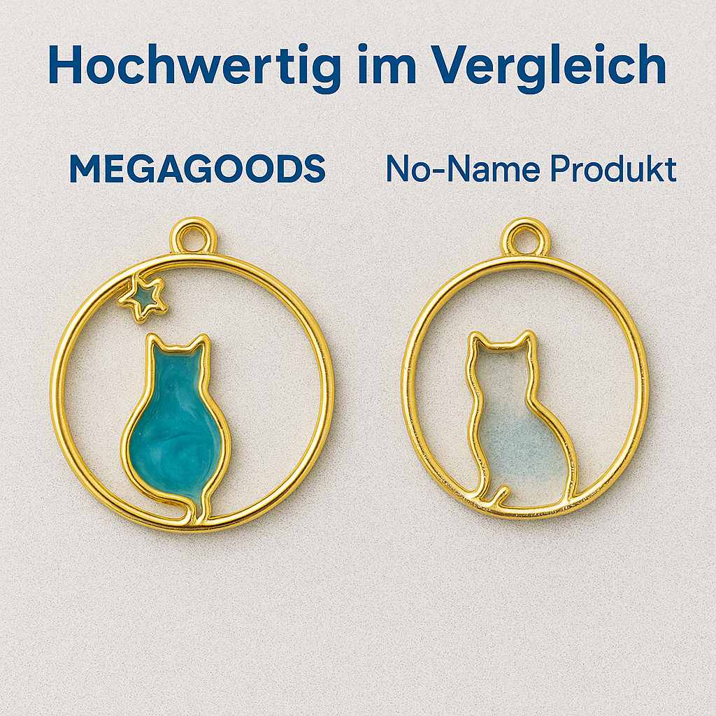 5er Katzenrahmen Silikonform Anhänger für Epoxidharz DIY Schmuck DE.