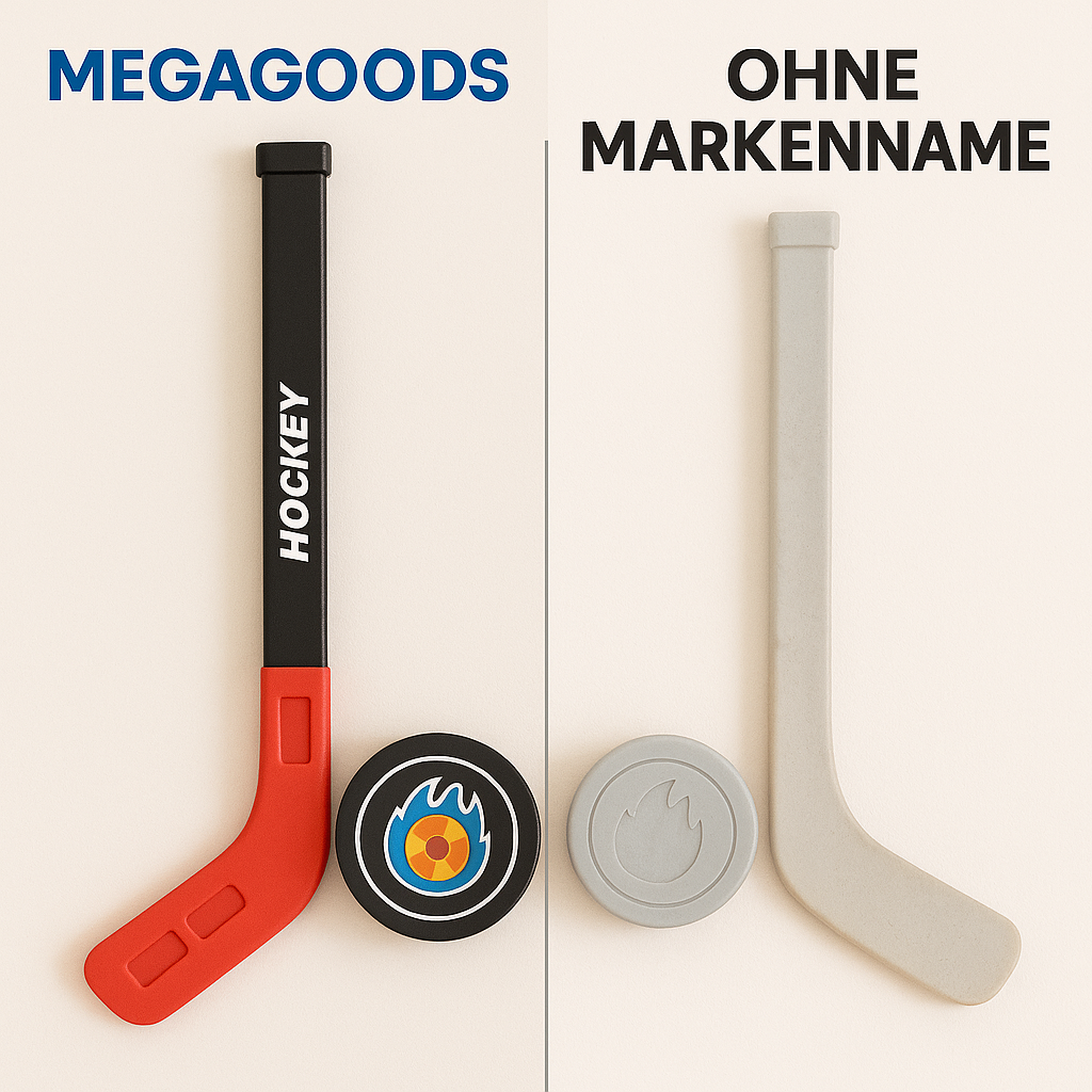 Kinder Hockey Set mit Schlägern Puck Ball Indoor Outdoor Spielzeug DE.