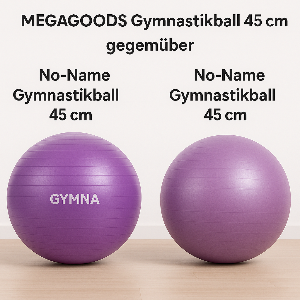 Gymnastikball 45 cm für Yoga Pilates Anti-Burst Fitness Home Workout DE.