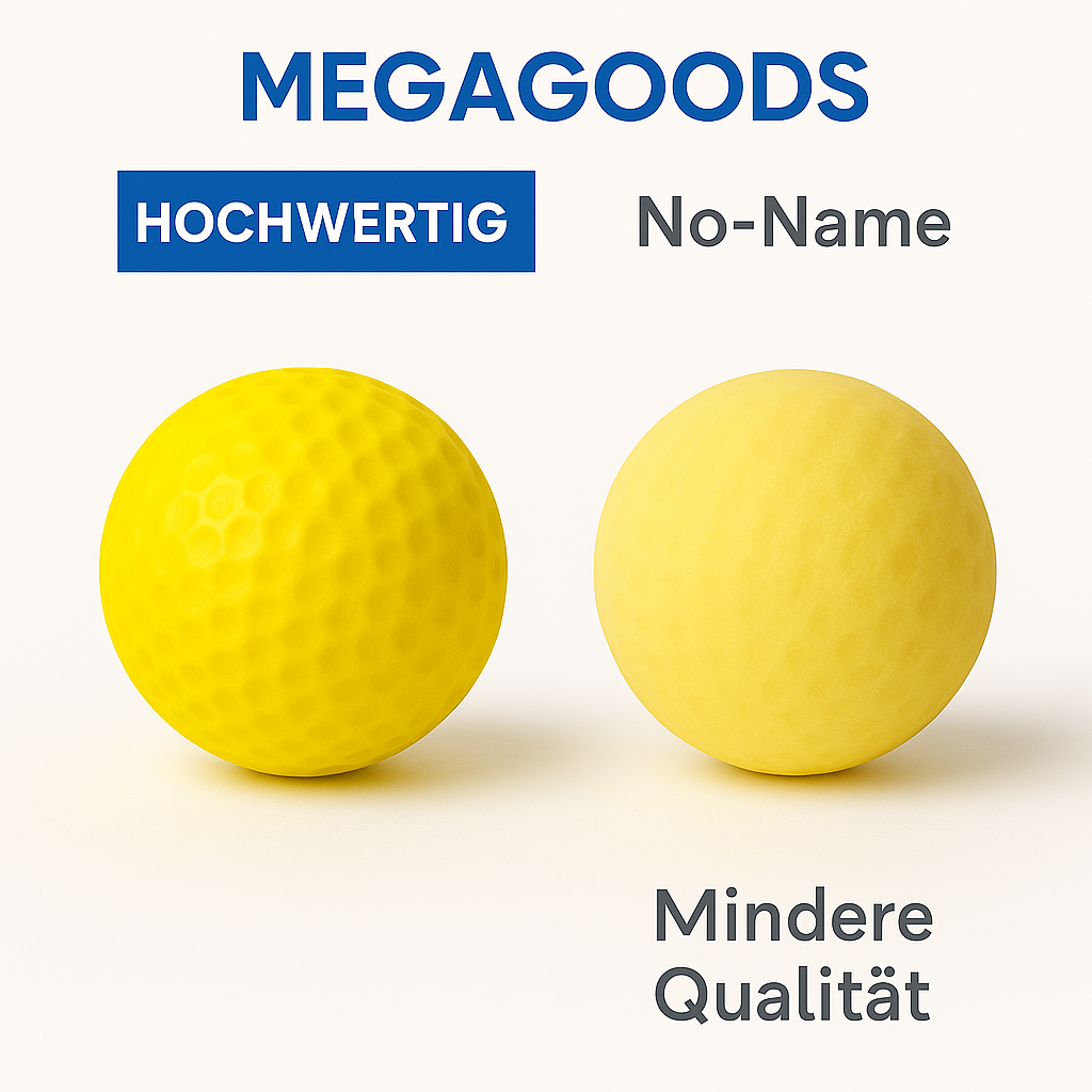 10er Set Schaumstoff Golfbälle weich Training Indoor Outdoor DE.