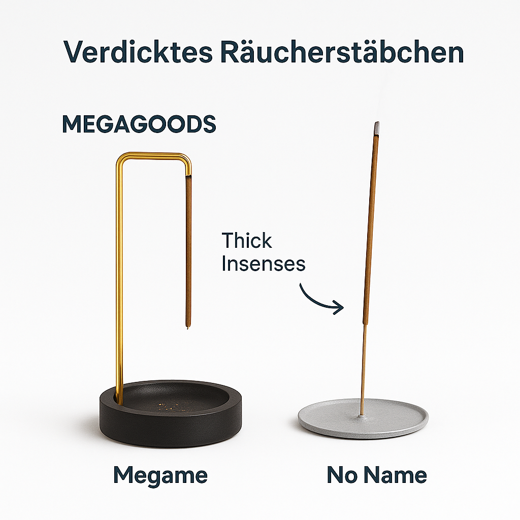 Räucherstäbchenhalter Holz rund Deko Yoga Wohnzimmer Ornament DE.