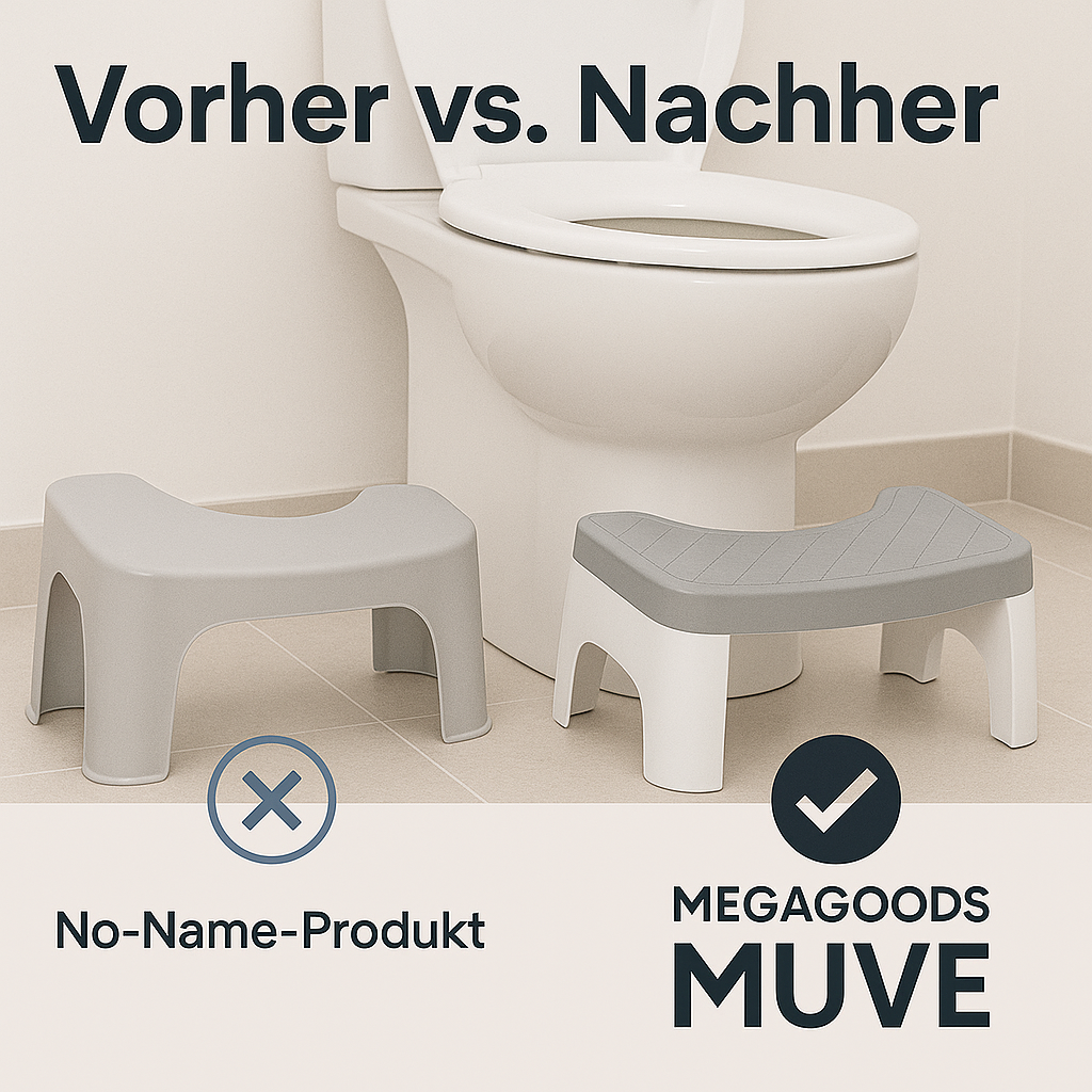 Toilettenhocker rutschfest tragbar abnehmbar für Erwachsene Bad DE.