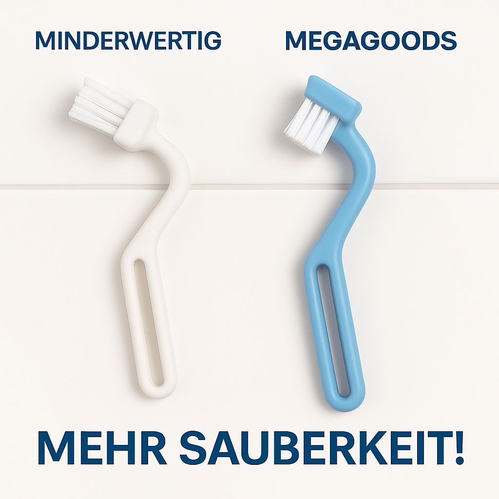 Toilettenbürste S-Form mit Griff für Ecken und Kanten DE.