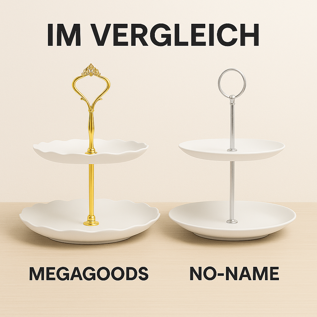 Doppellagige Etagere rund Hochzeit Party Obst Kuchenständer DE.