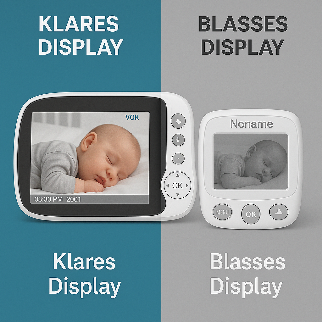 Babyphone mit Kamera 2,4 GHz LCD Display Nachtsicht DE.