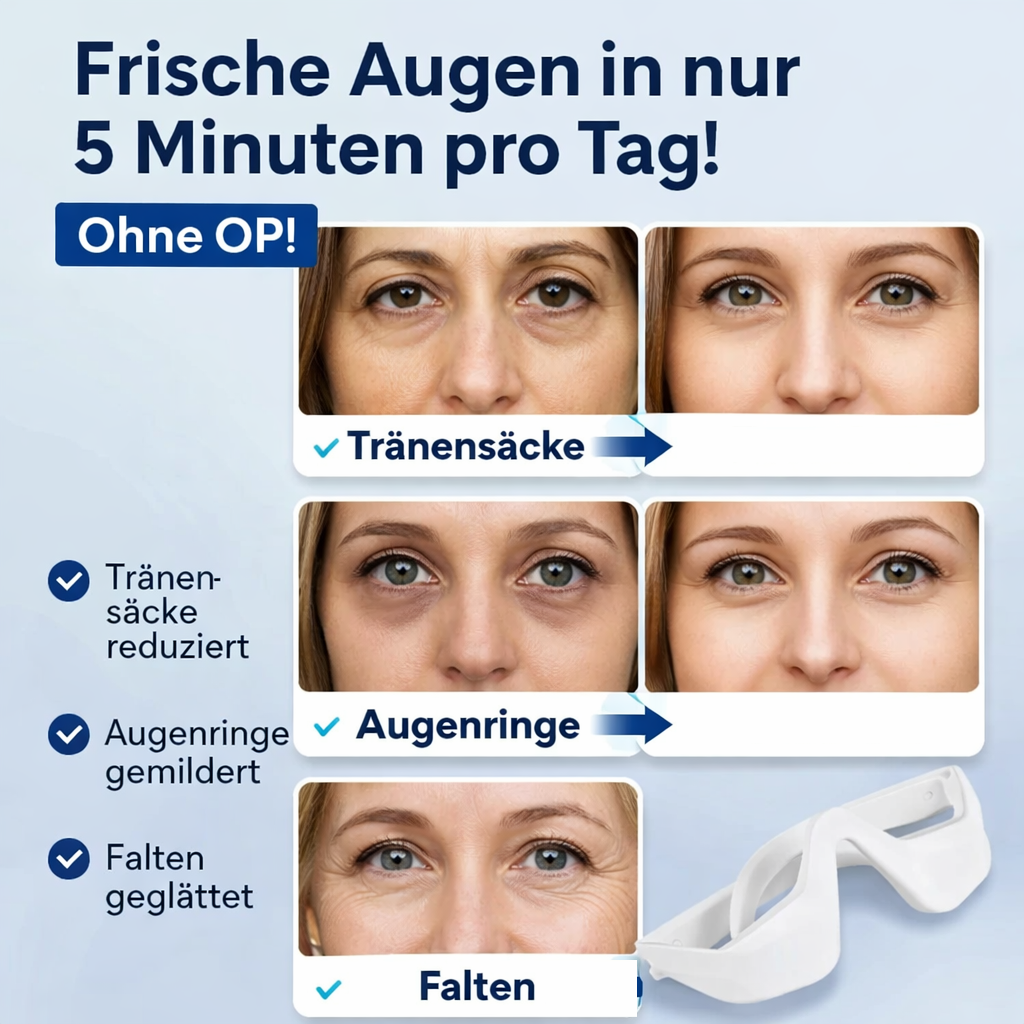 LumiGlow™ - Lifting Brille bei Augenringe, Falten, Tränensäcke & schlaffe Lider