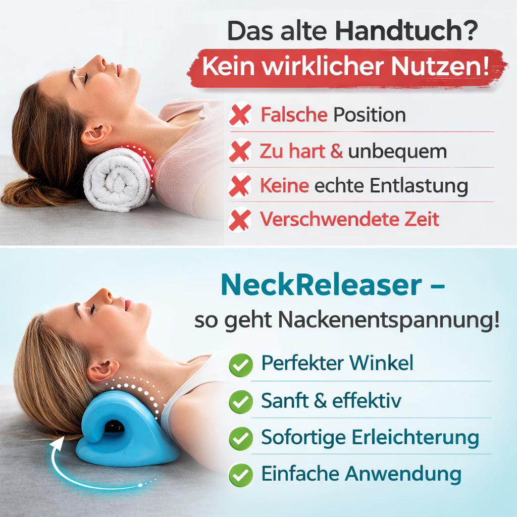 NeckReleaser™ Nackenwolke Kissen Nacken Massagegerät Nackenstütze Nackenstrecker