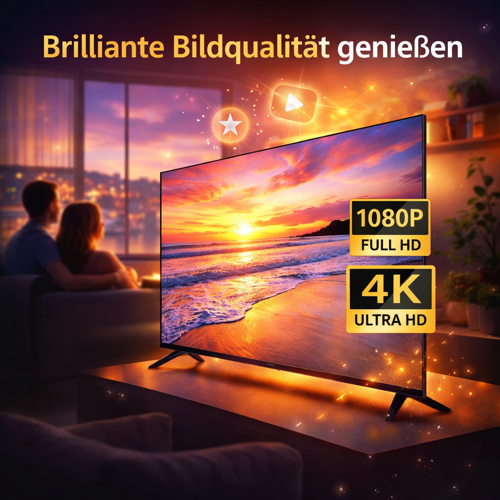 BroadWave™ HD TV Antenne Zimmerantenne DVB-T2 100+ Sender Rewave 1080p Original