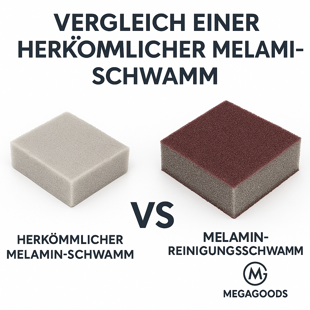 Melamin Reinigungsschwamm mit Carborundum für Küche und Haushalt DE.