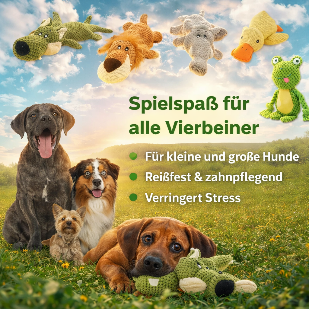 PowerKauer™ Wolf - Unzerstörbare Qualität Hundespielzeug Kauspiel starke Beißer!