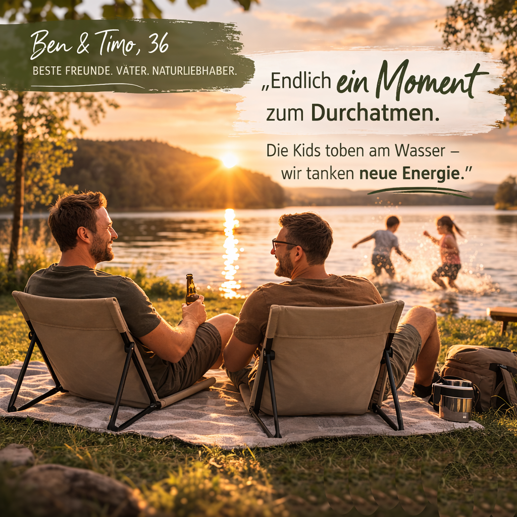 FlexiLean™ Tragbare Rückenlehne – Mobile Rückenstütze für Reisen & Outdoor!