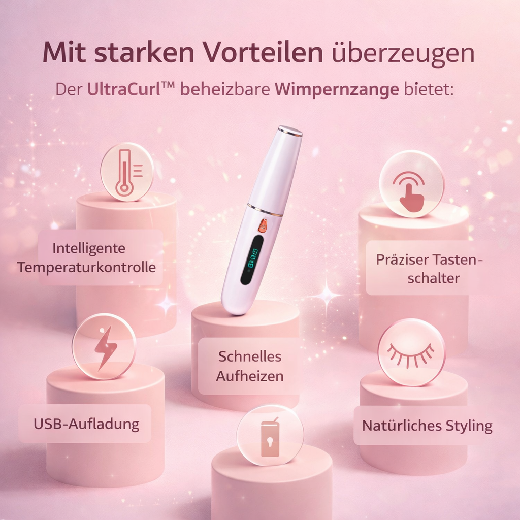 UltraCurl™ Beheizbare Wimpernzange elektrische Wimpernbürste Lifting Curler