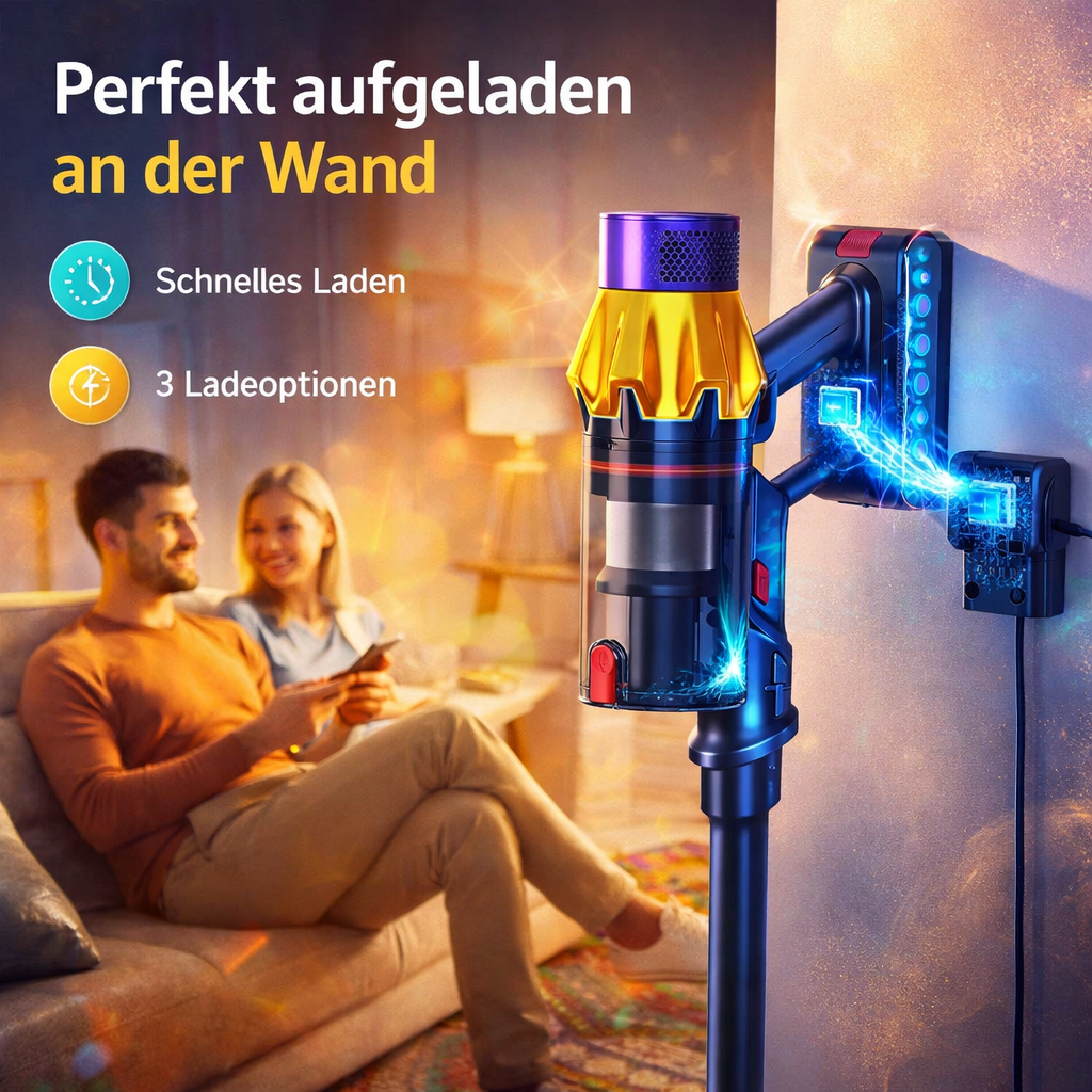 Oryzom™ Ultra starker Akku Staubsauger kabellos LED Handstaubsauger beutellos