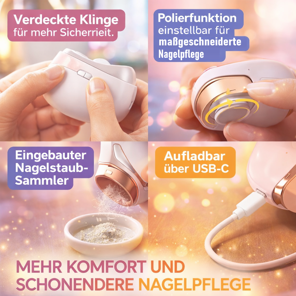 NagelProfi™ Elektrische Nagelschere Nageltrimmer Nagelschneider Nagelfräse