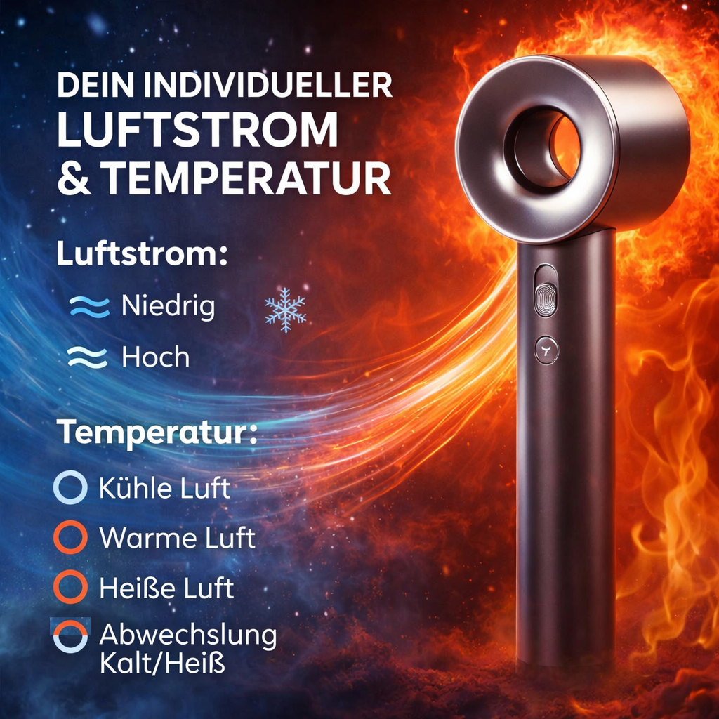 Oryzom™ Airstyler Hairstyler 5-in-1 Föhn und Styling-Gerät mit Ionen-Technologie