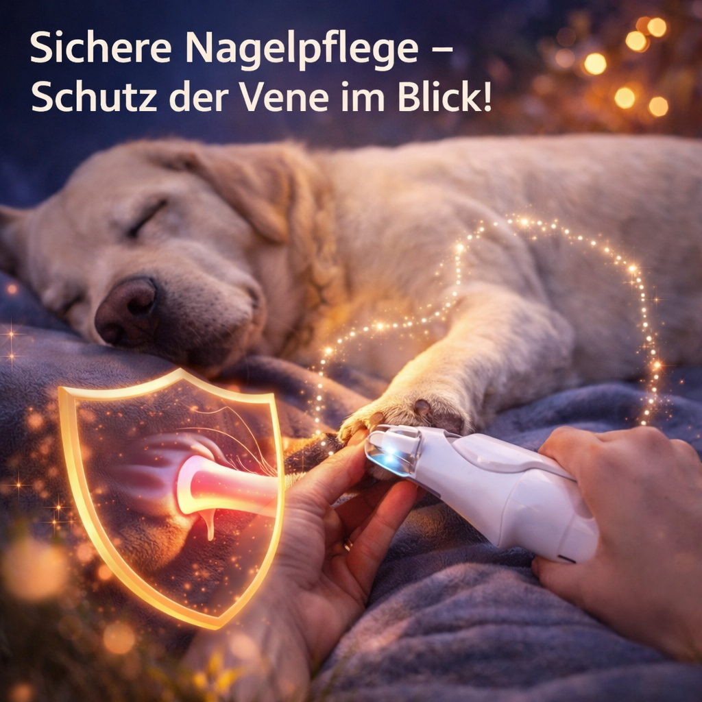 Dr. Pfoten LichtSchere™ Pro -2-in-1 LED Krallenschere für sichere Pfotenpflege