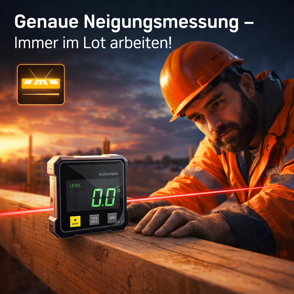 Luminis X1™ 5-in-1 Präzisionsmessgerät Winkelmesser Neigungsmesser Wasserwaage