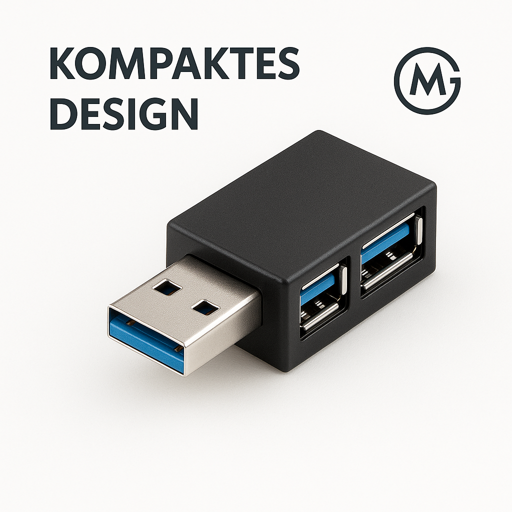 USB 3.0 Hub Adapter 1 auf 3 Ports High Speed für PC Laptop DE.