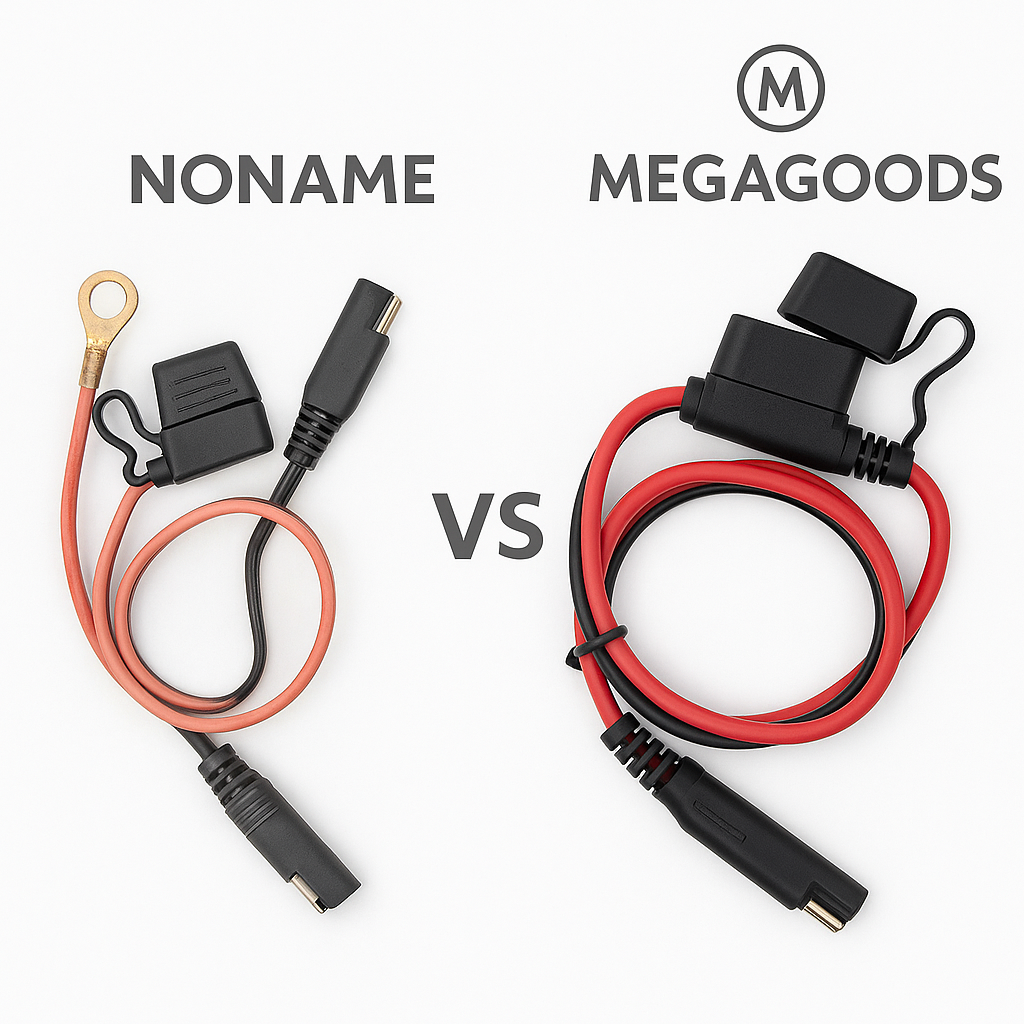 Ladekabel Motorrad Batterie SAE Schnellverbinder 10A Sicherung DE.